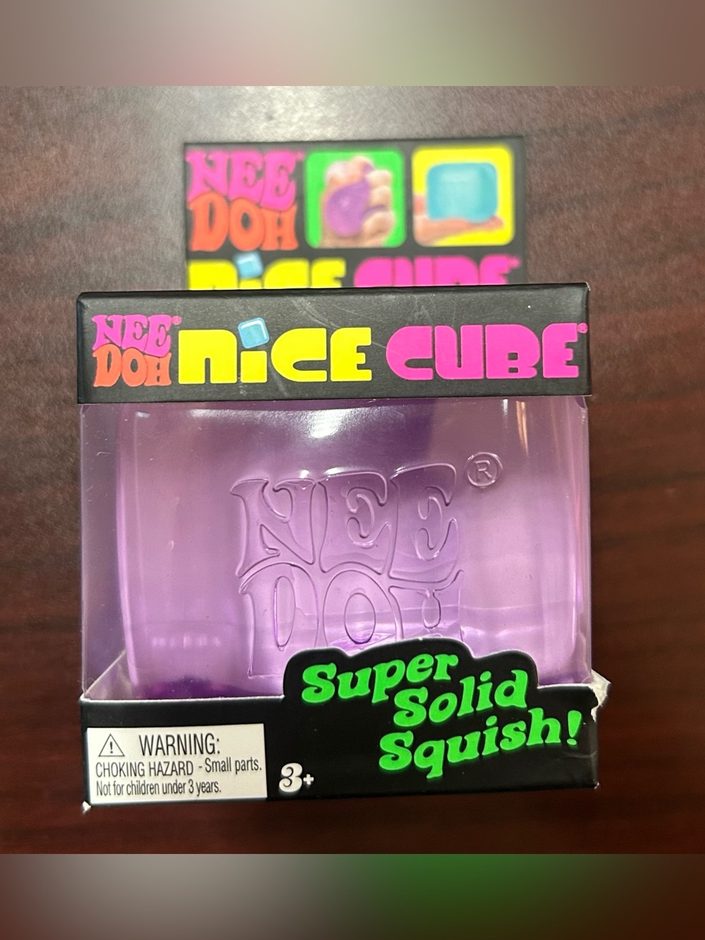 Nee Doh Nice Cube Super Solid Squish - Purple